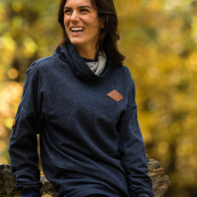 Women's Pinnacle Funnel Neck - Navy