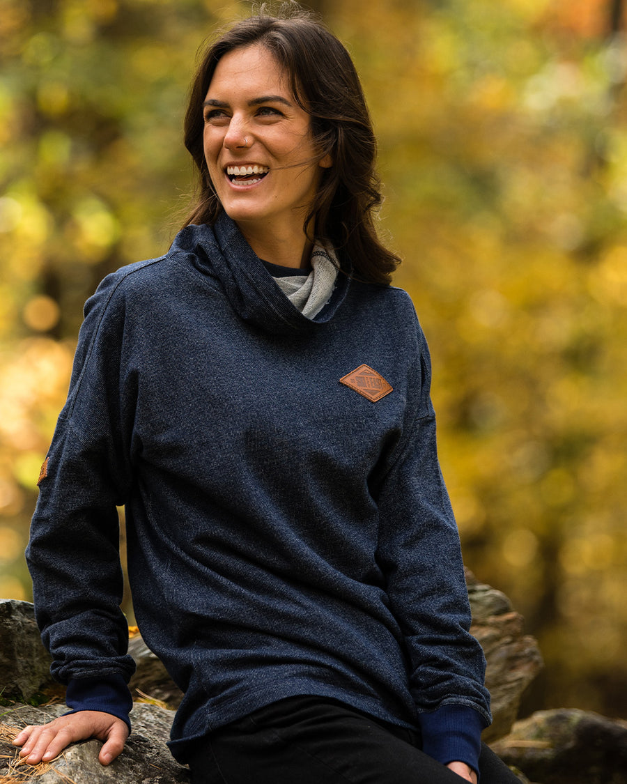 Women's Pinnacle Funnel Neck - Navy