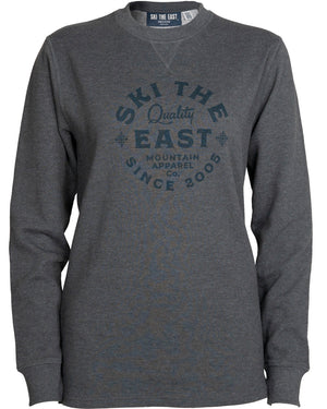 Women's Mansfield Waffle Longsleeve - Charcoal
