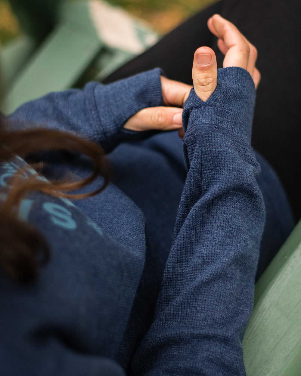 Women's Mansfield Waffle Longsleeve - Navy