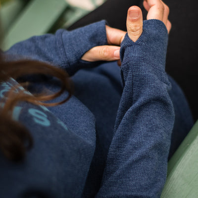 Women's Mansfield Waffle Longsleeve - Navy