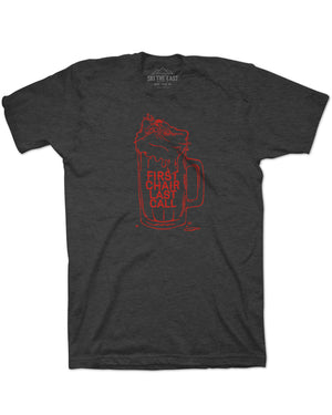First Chair Last Call Tee - Charcoal