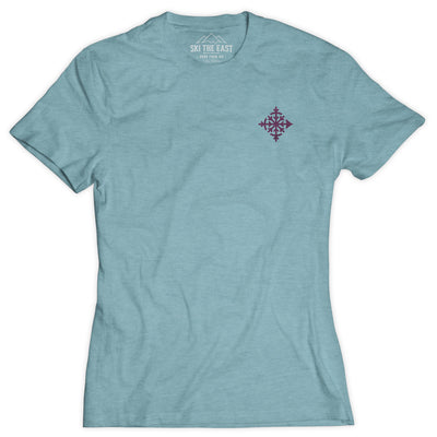 Women's Compass Tee - Glacier Blue
