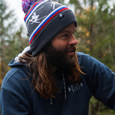 Big Air Pom Beanie - Charcoal