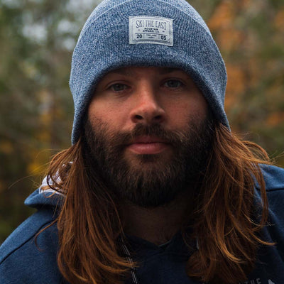 Double Down Beanie - Marled Navy