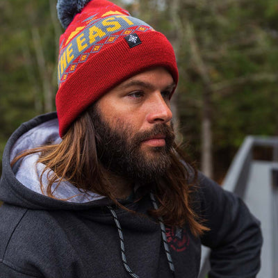 Powder Day Pom Beanie - Campfire