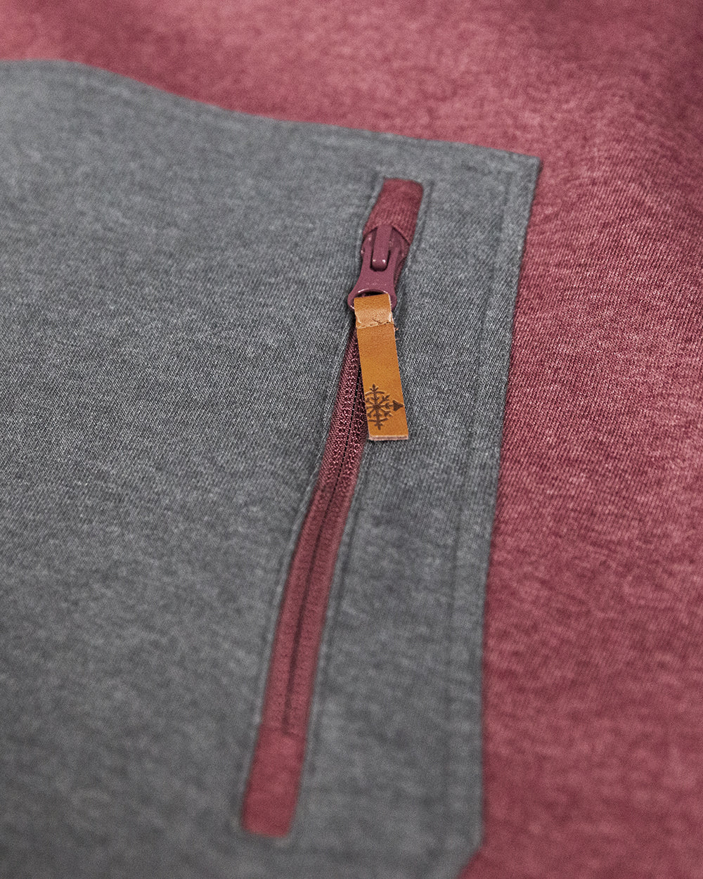 Crawford Pullover Hoodie - Charcoal & Brick