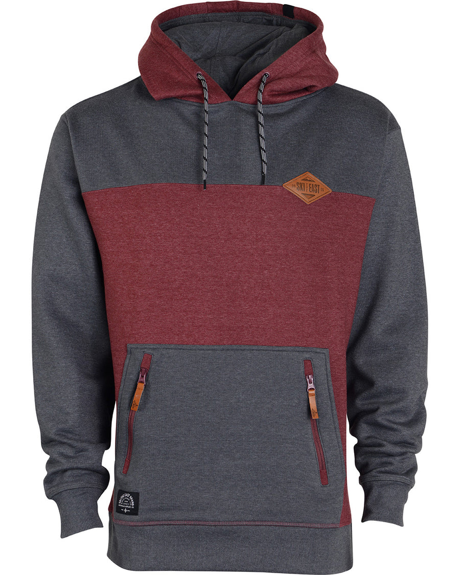 Crawford Pullover Hoodie - Charcoal & Brick