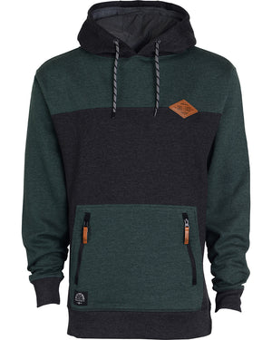 Crawford Pullover Hoodie - Forest & Vintage Black
