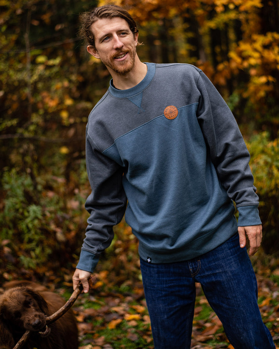 Quarry Crew Sweatshirt - Indigo/Charcoal
