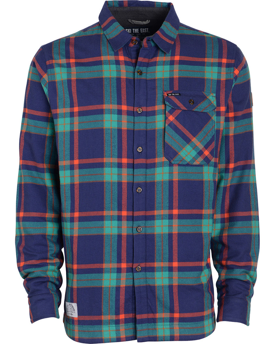 Woodbury Fleece Lined Flannel - Bluebird Day