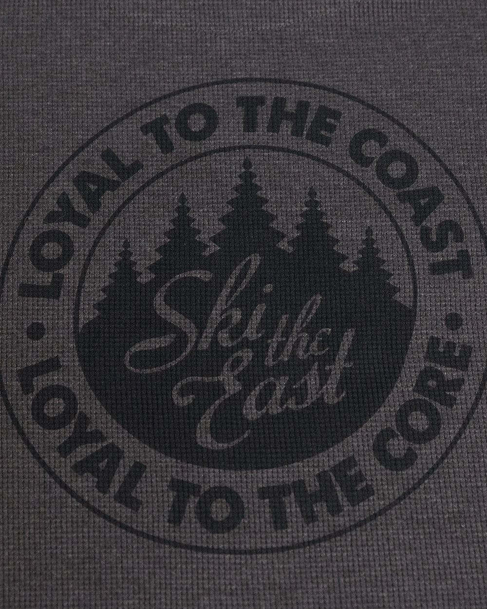 Loyalty Waffle Long Sleeve - Charcoal