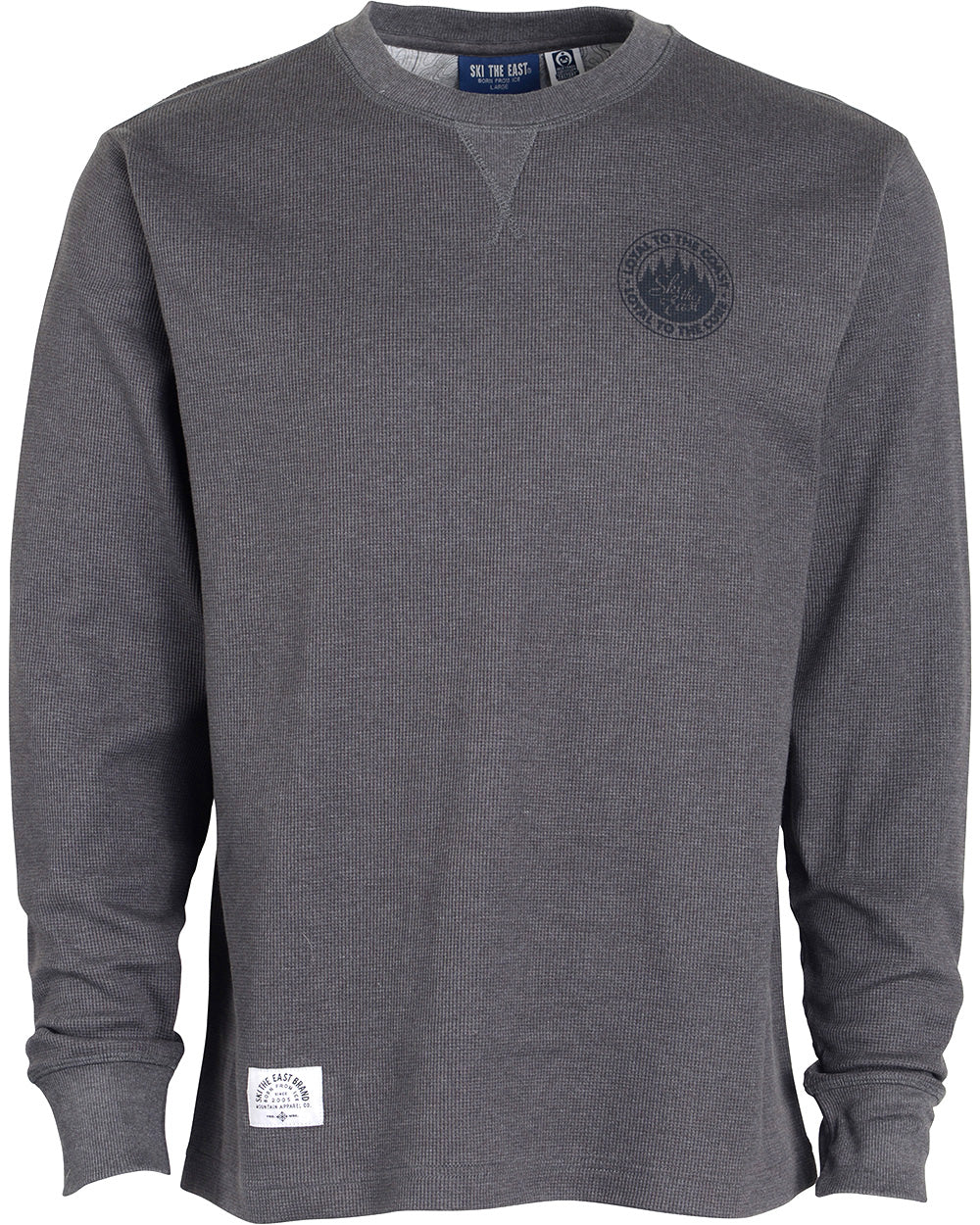 Loyalty Waffle Long Sleeve - Charcoal