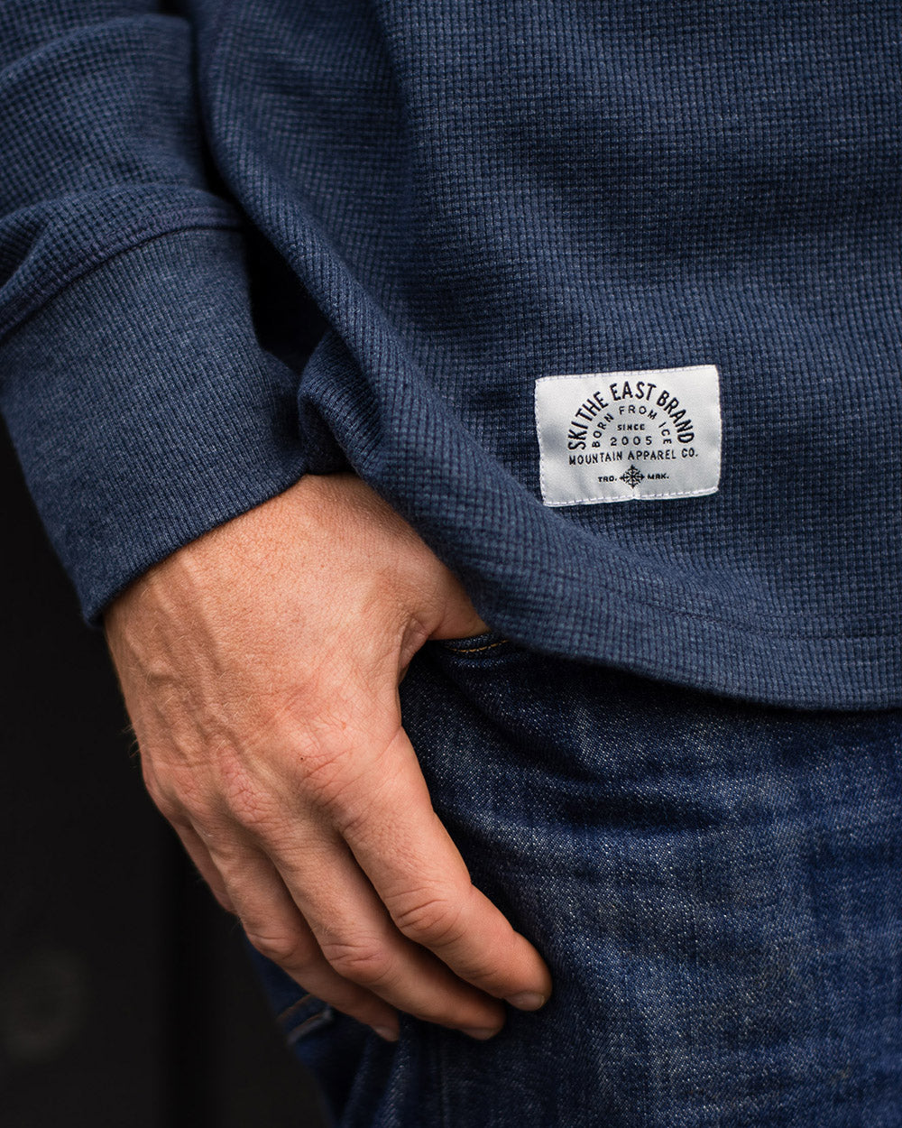 Loyalty Waffle Long Sleeve - Navy