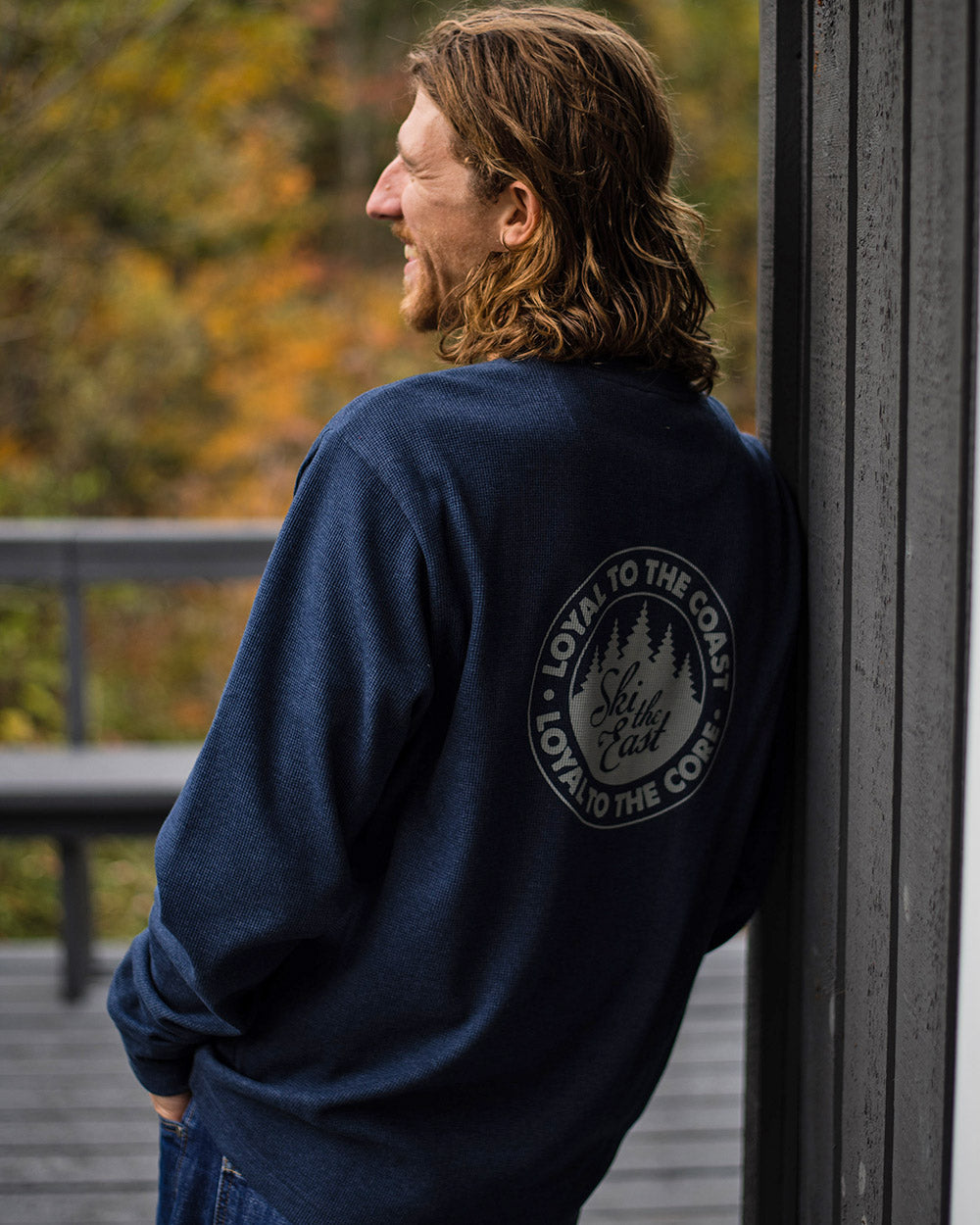 Loyalty Waffle Long Sleeve - Navy