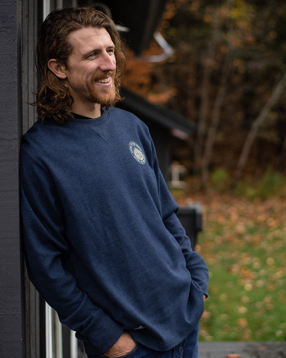 Loyalty Waffle Long Sleeve - Navy