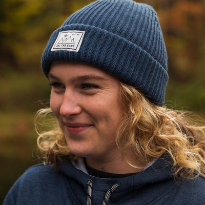 Women's Double Down Beanie - Indigo