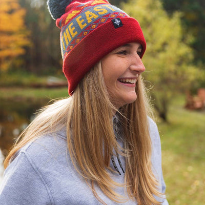 Powder Day Pom Beanie - Campfire - Ski The East