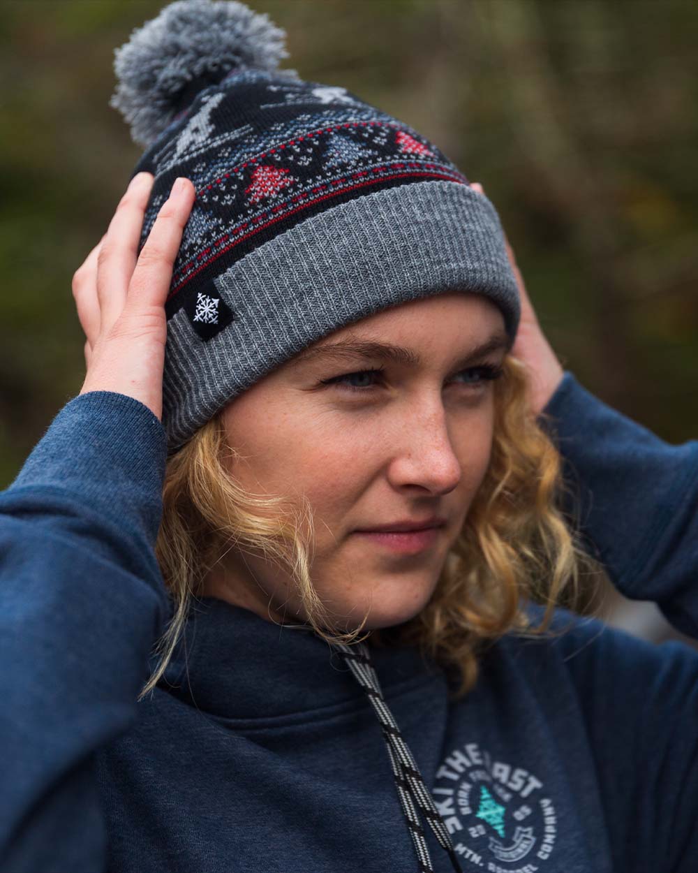 Women's Suzy Pom Beanie - Black