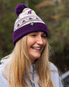 Women's Suzy Pom Beanie - Grape