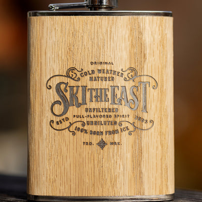 Barrel Proof Wood Wrapped Flask