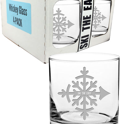 Compass Whiskey Glass 4-Pack