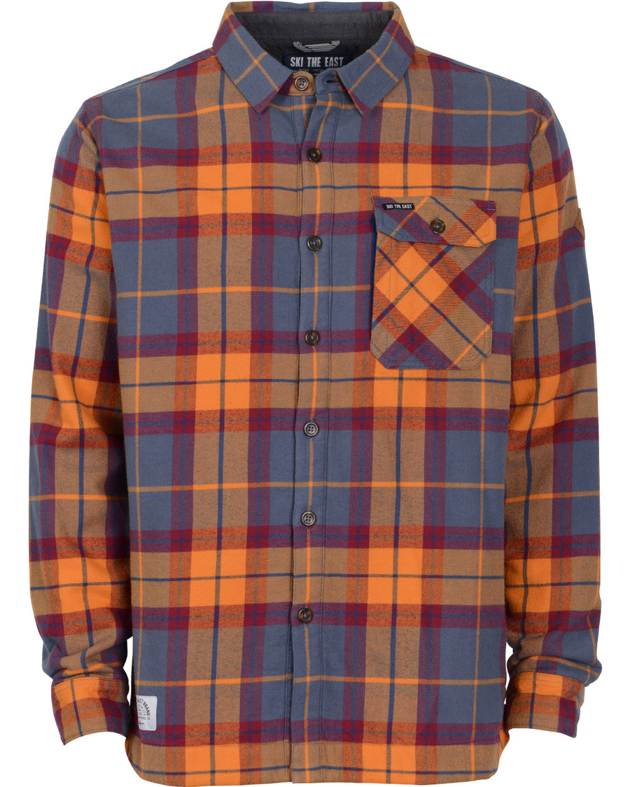 Woodbury Fleece Lined Flannel - Ridgeline Rust