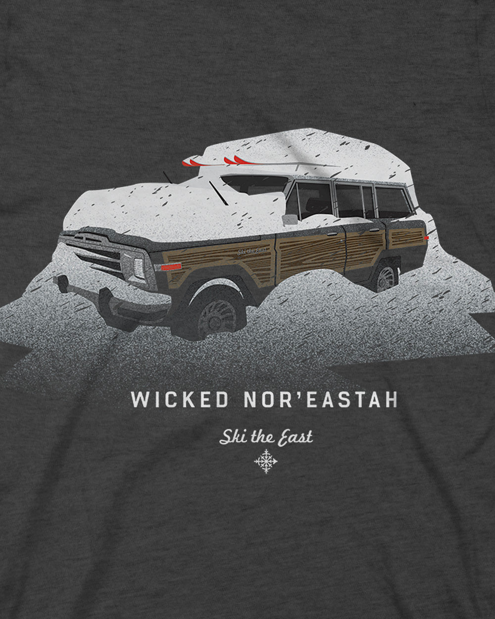 Wicked Nor'Eastah Tee - Charcoal