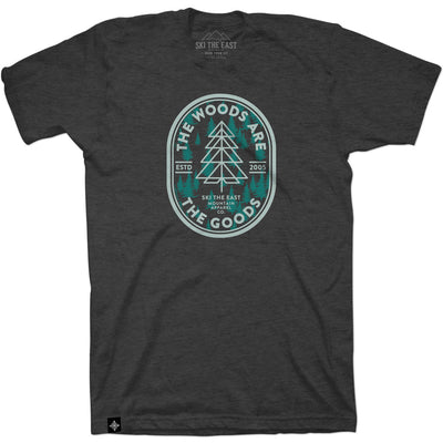 Woods Are The Goods Tee - Charcoal