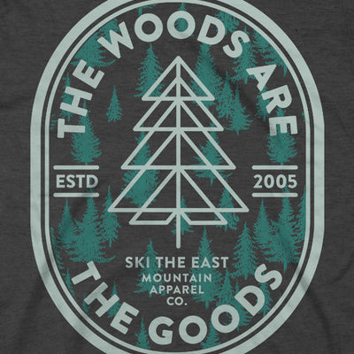 Woods Are The Goods Tee - Charcoal