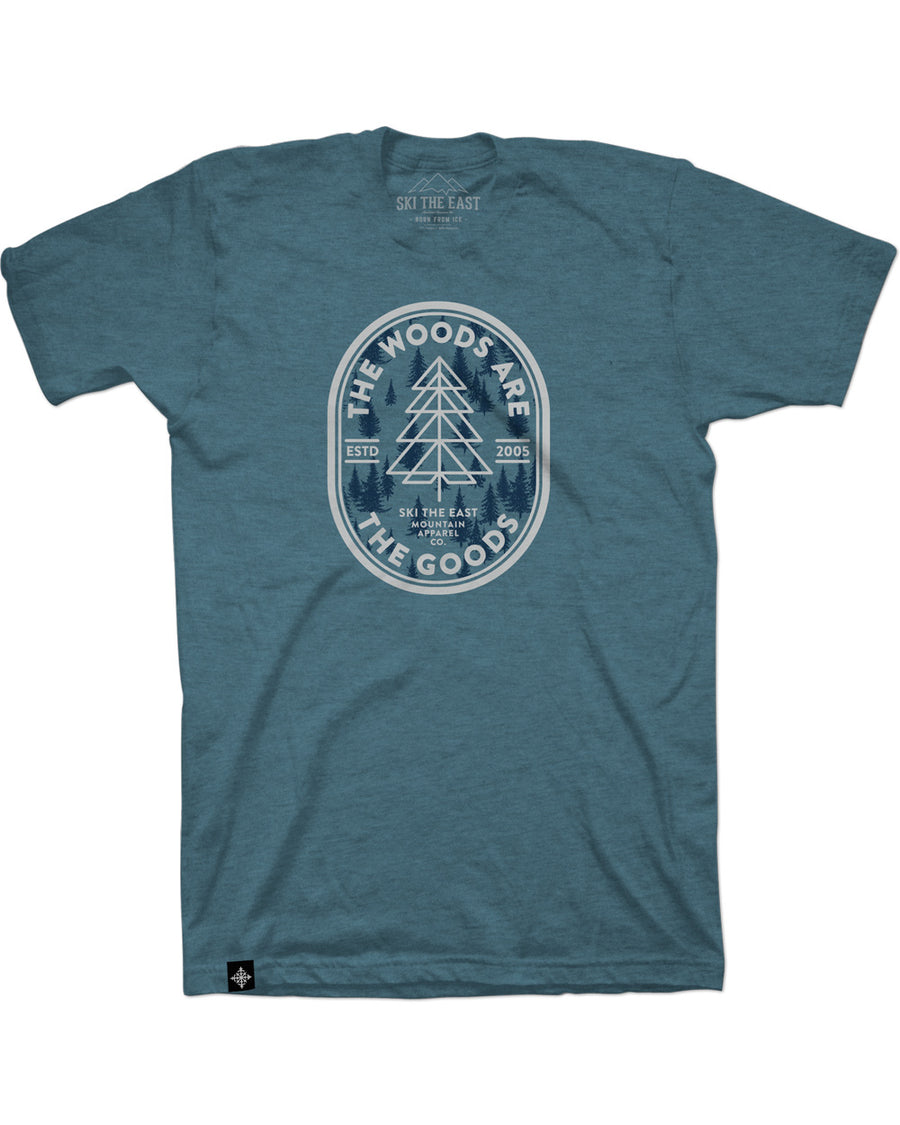 Woods Are The Goods Tee - Indigo