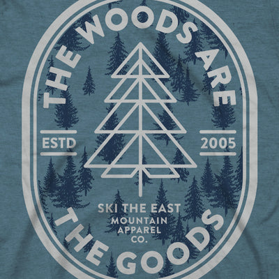 Woods Are The Goods Tee - Indigo