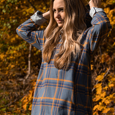 Women's Malo Pullover Flannel - Arctic Tundra