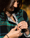 Women's Malo Fleece Lined Pullover Flannel - Borealis Black
