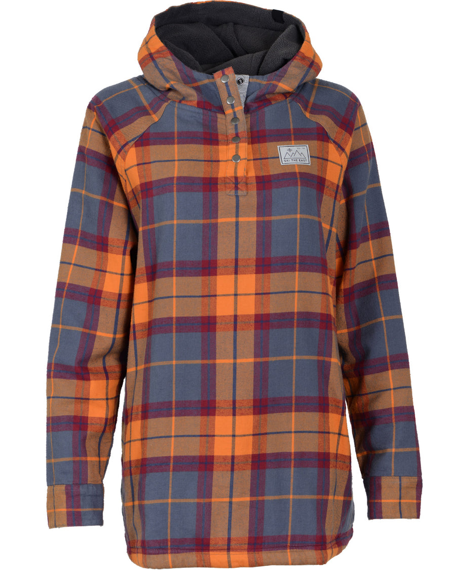 Women's Malo Fleece Lined Pullover Flannel - Ridgeline Rust