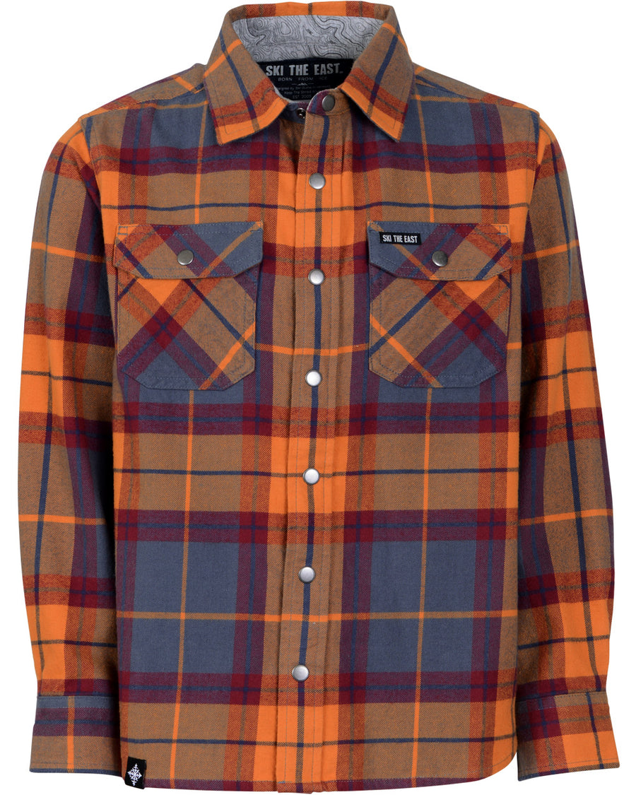 Youth Savage Flannel - Ridgeline Rust