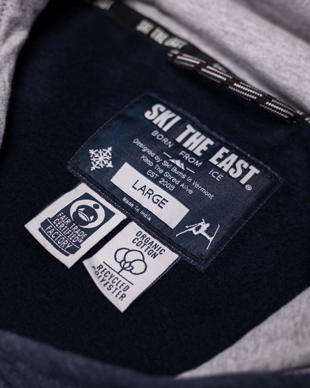 Born From Ice Pullover Hoodie - Navy