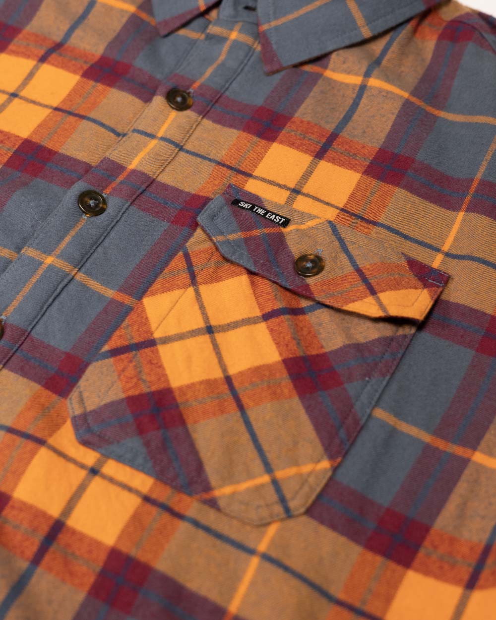Woodbury Fleece Lined Flannel - Ridgeline Rust