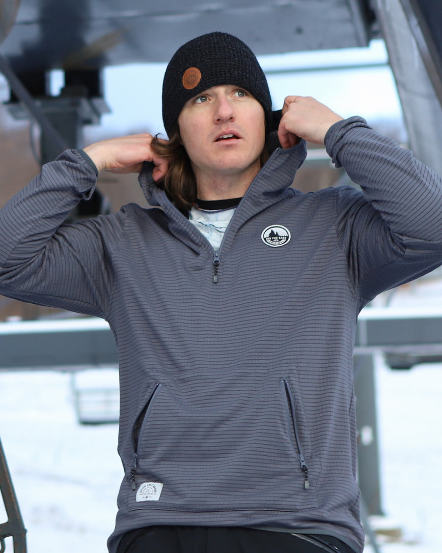 Lynx Half Zip Tech Fleece - Charcoal