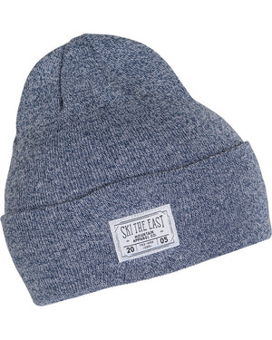 Double Down Beanie - Marled Navy