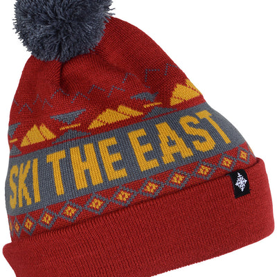 Powder Day Pom Beanie - Campfire
