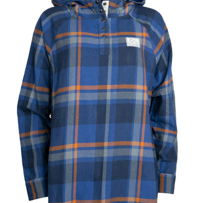 Women's Malo Pullover Flannel - Solar Blue