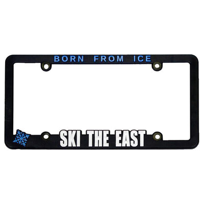 Ski The East License Plate Frame - Black