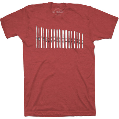 Ski Quiver Tee - Cardinal