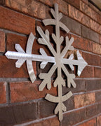 Flake Metal Wall Sculpture - Brushed