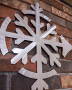 Flake Metal Wall Sculpture - Brushed