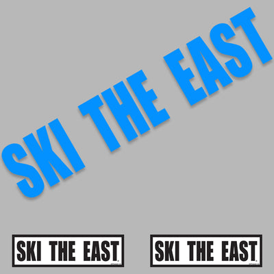 Classic XL Die-Cut Sticker Pack - Text - Blue